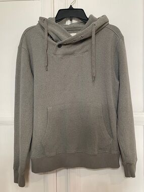 Civil Society Textured Hoodie Pullover Taupe Mens Size M